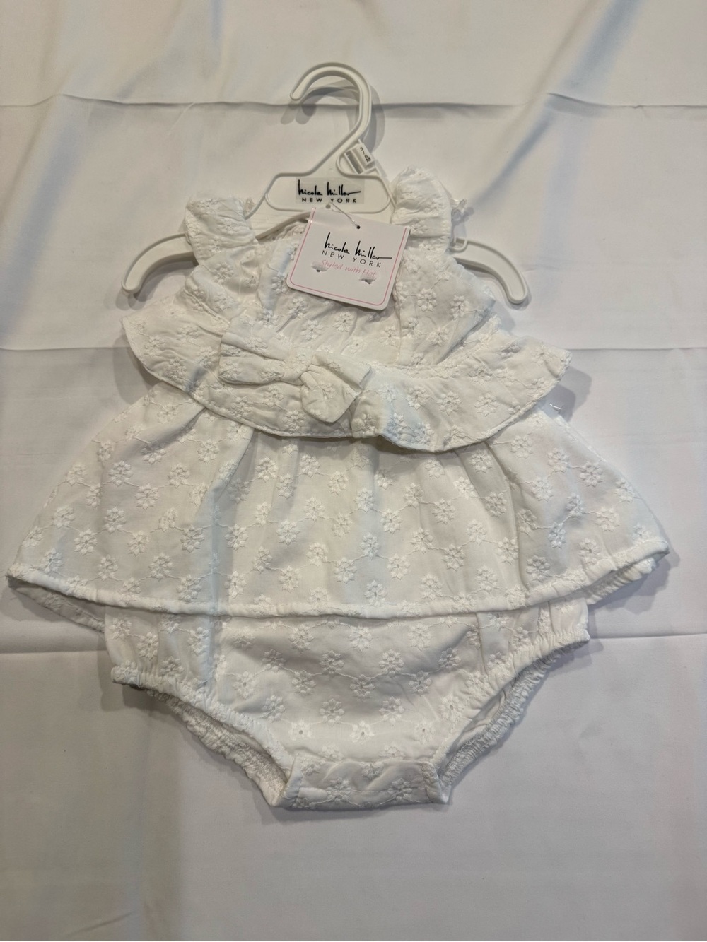 Nicole Miller 2pc dress and hat set NWT